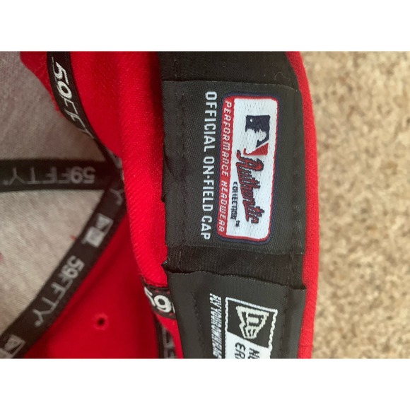 Saint Louis Cardinal Official on Field Cap Size 7 Fitted 55.8 CM New Era - Picture 5 of 7